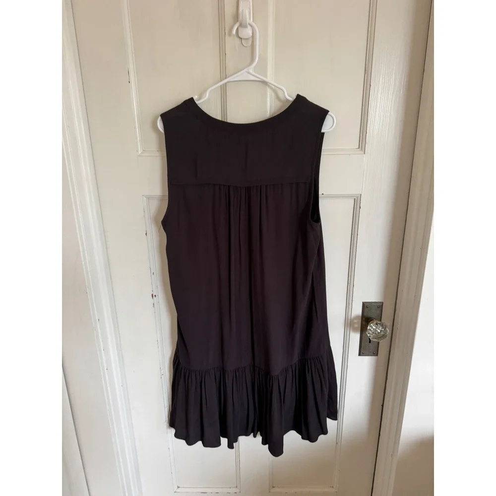 J.Crew black drop waist sleeveless dress size medium